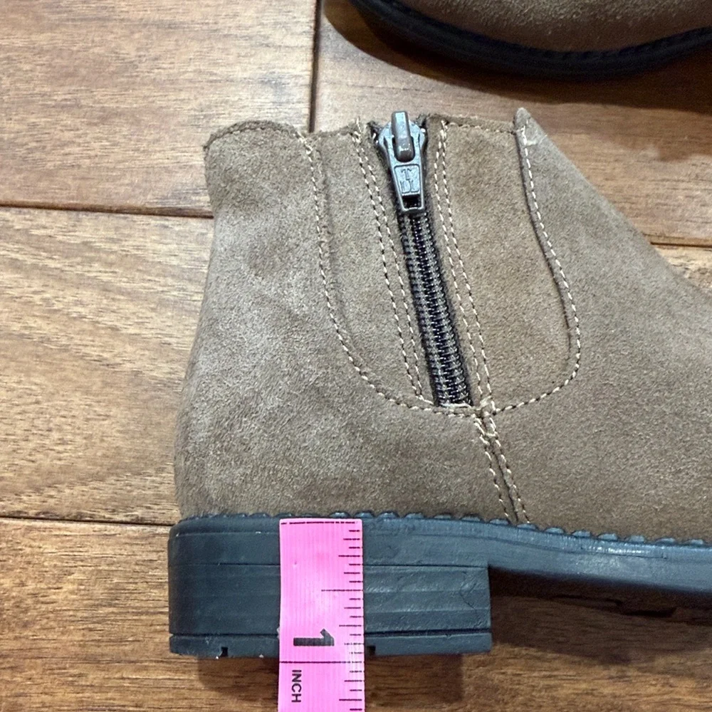 Enzo Tesoti Girls Brown Suede Ankle Boots - Size 32 Spain / US Girls 1